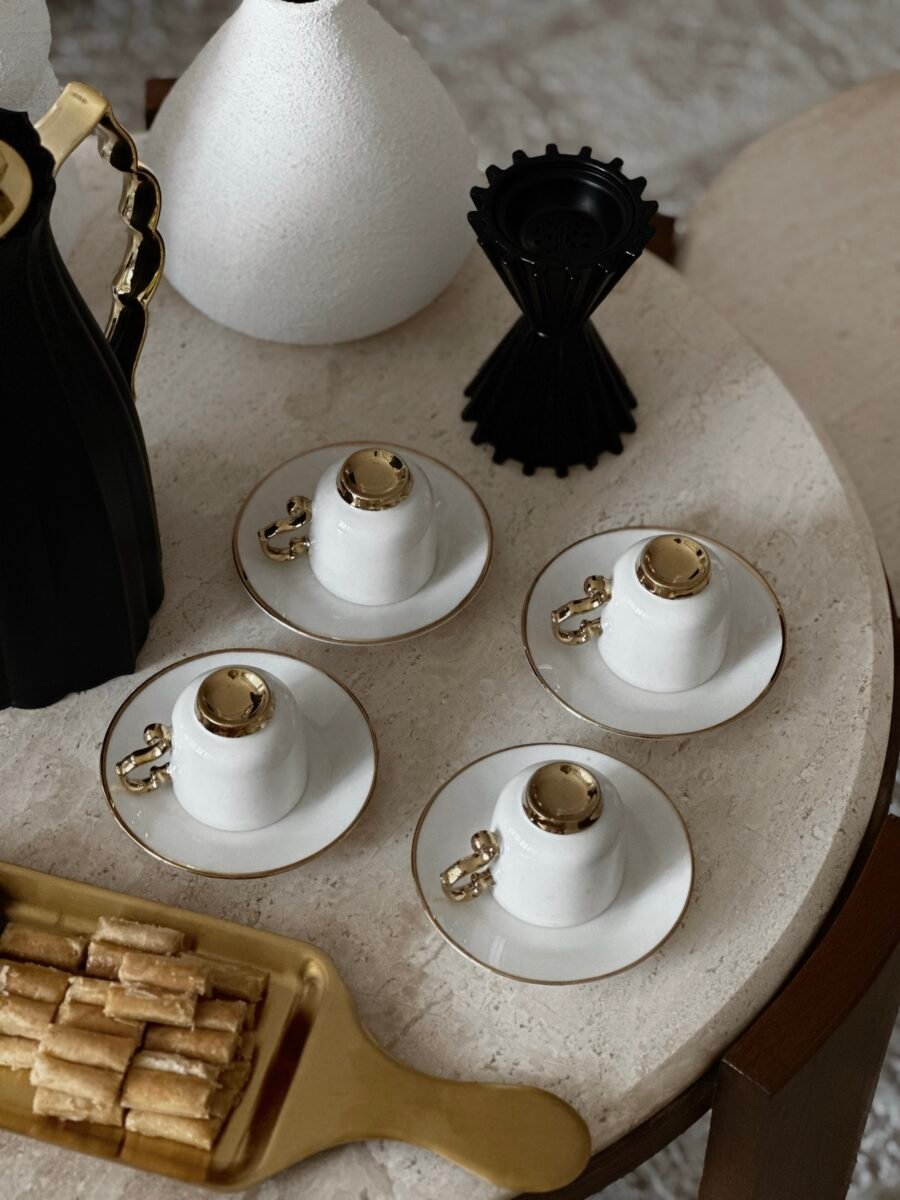 HANIFA Set of 2 — Qahwa cup & saucer - Image 4