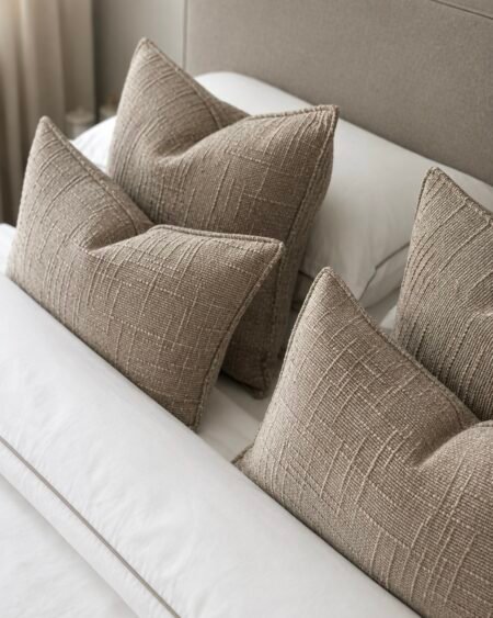 45*45 Textured Neutral Cushion