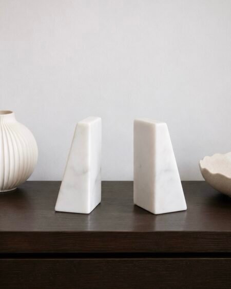MARBLE BOOKENDS